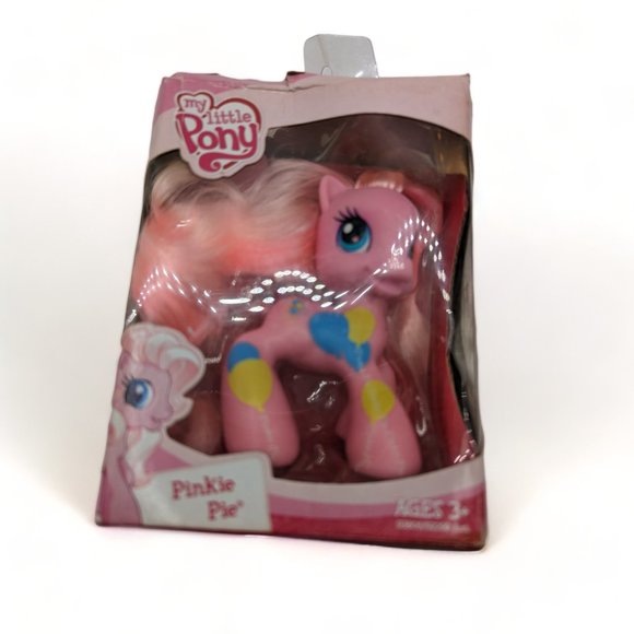 My Little Pony Other - My Little Pony Pinkie Pie Ponyville Cutie Mark Design Pony Figure 4" & Brush